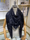 C*HANEL scarf cashmere 140*140CM AN23120720