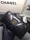 Chanel original grained calfskin black wallet GZ24012114