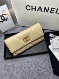 Chanel original grained calfskin black wallet GZ24012114