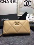 Chanel original grained calfskin black wallet GZ24012115