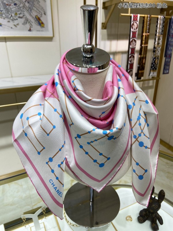 Chanel Scarf 90-90CM Silk AN24012204