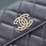 Chanel original grained calfskin black wallet GZ24012505