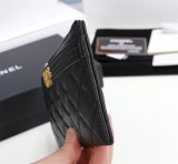 Chanel original grained calfskin black wallet GZ24012506