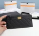 Chanel original grained calfskin black wallet GZ24012506