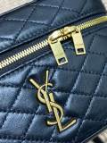 Saint Laurent Original Monogram All Over Small Satchel In Suede bag MTX24030109