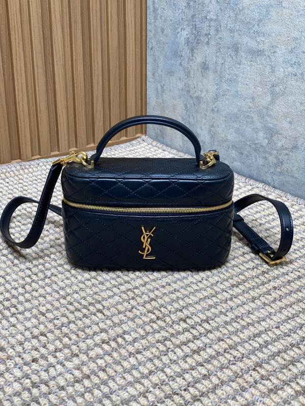 Saint Laurent Original Monogram All Over Small Satchel In Suede bag MTX24030109
