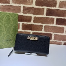 Guccii Leather wallet with bow 750458 GZ24031202