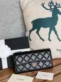 Chanel original grained calfskin black wallet GZ24031211