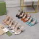 Gucci women high heel 7.5cm shoes HG24032302
