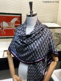 D*IOR scarf cashmere 140*140CM AN24042408