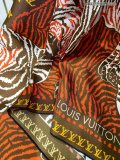 L* V  Scarf 90-90CM Silk AN24042405