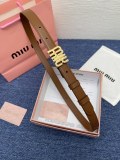 M*IU MIU original belt 2CM MJ24042601