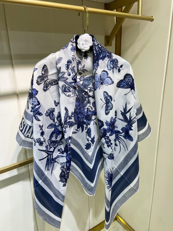 D*IOR Scarf 140-140CM Silk AN24051720
