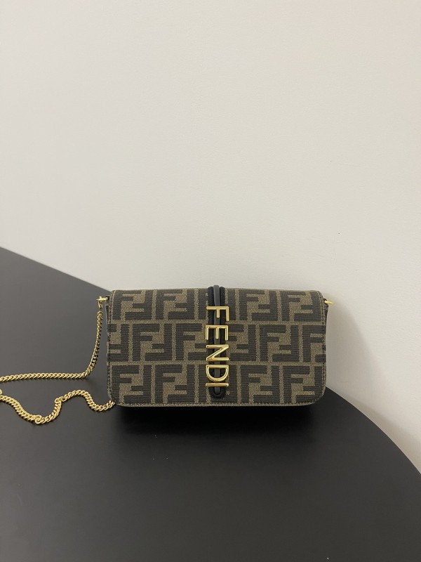 Fendi original Canvas shoulder bag OL24062715