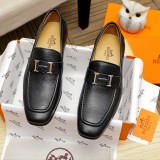 H*ermes Dress shoes leather JBNX 24070503