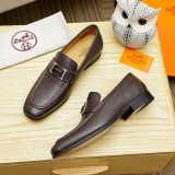 H*ermes Dress shoes leather JBNX 24070503