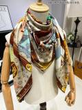 H*ERMES cashmere Scarf 140*140CM AN24080328