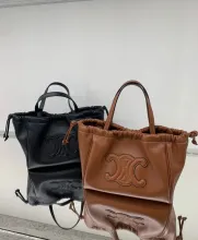 Celine Original Smooth Calfskin Drawstring Bag 1B24081109