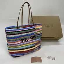 Miumiu Original embroidery tote OL24081402
