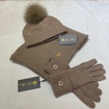 L* P Hat Scarf Gloves AN24091905
