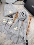 C*HANEL Hat Scarf Gloves AN24091907