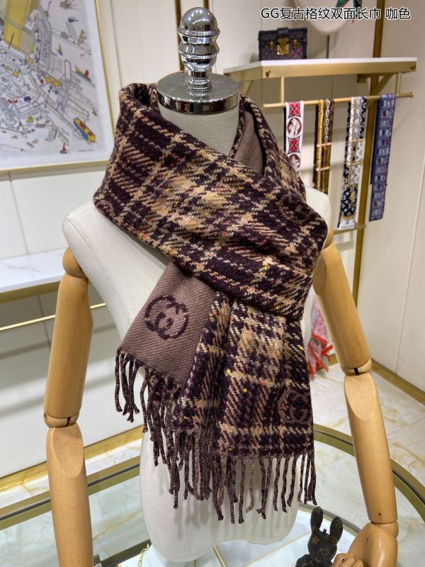 G*UCCI scarf cashmere 39*198CM AN24102211