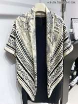 H*ERMES scarf cashmere 140*140CM AN24102705