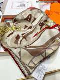 H*ERMES scarf cashmere 140*140CM AN24102705