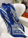 H*ERMES scarf cashmere 140*140CM AN24102705