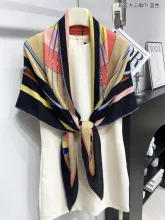 H*ERMES scarf cashmere 94*188CM AN24111909