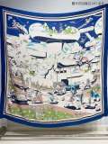 H*ERMES scarf cashmere 140*140CM AN24111914