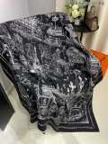 H*ERMES scarf cashmere 140*140CM AN24111908