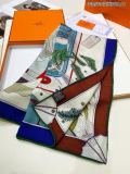 H*ERMES scarf cashmere 100*100CM AN24111905