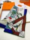 H*ERMES scarf cashmere 100*100CM AN24111905