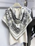 H*ERMES scarf cashmere 140*140CM AN24111908