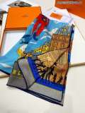 H*ERMES scarf cashmere 100*100CM AN24111905
