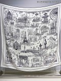 H*ERMES scarf cashmere 140*140CM AN24111908