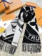 L* V scarf cashmere 34*220CM AN24112501