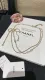 Chanel 1:1 jewelry necklace yy24120205