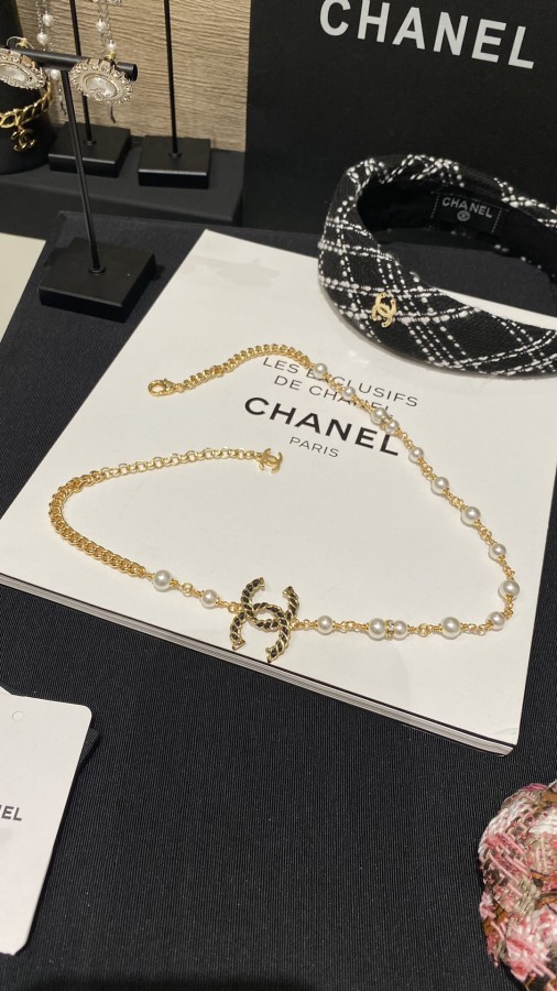 Chanel 1:1 jewelry necklace yy24120214