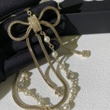 Chanel 1:1 jewelry necklace yy24120201