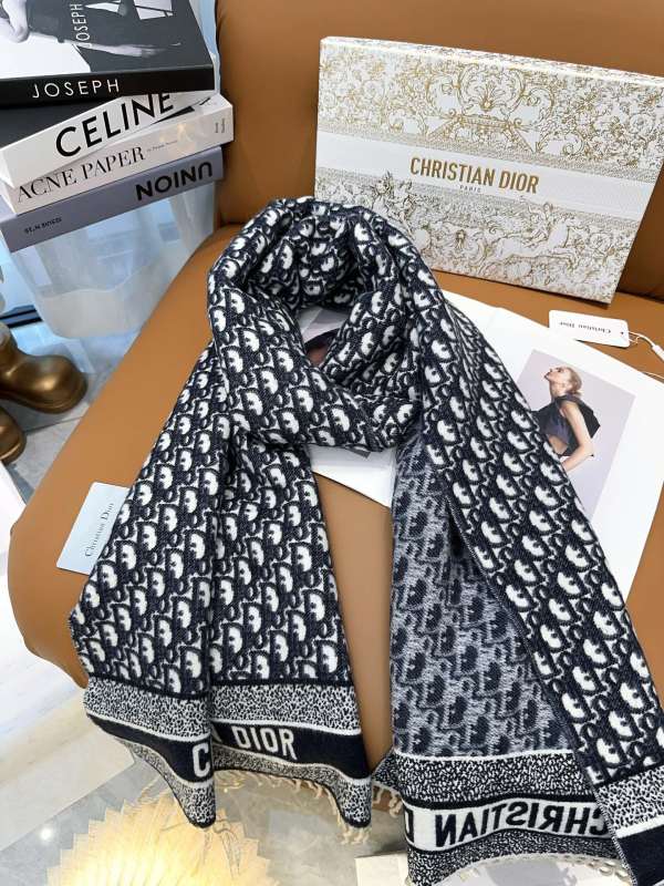 D*IOR scarf cashmere 200*45CM AN24122503