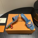 Louiis vuitton sandal shoe heel 5.5cm HG25081604