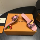 Louiis vuitton sandal shoe heel 5.5cm HG25081604