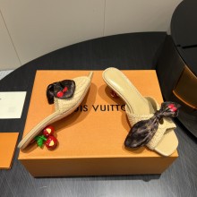 Louiis vuitton sandal shoe heel 5.5cm HG25081604