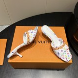 Louiis vuitton sandal shoe heel 5.5cm HG25081605