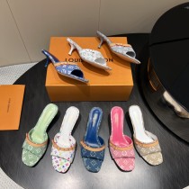 Louiis vuitton sandal shoe heel 5.5cm HG25081605