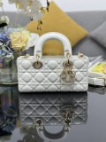 Dior Original Sheepskin shoulder with diamond jewelry BF25090705