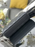 Dior Original Sheepskin shoulder with diamond jewelry BF25090705
