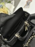 Dior Original Sheepskin shoulder with diamond jewelry BF25090705